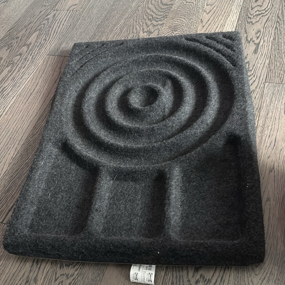 Ikea Dark Grey  Felt jewelry Tray drawer inside 22”/10” - Picture 7 of 8